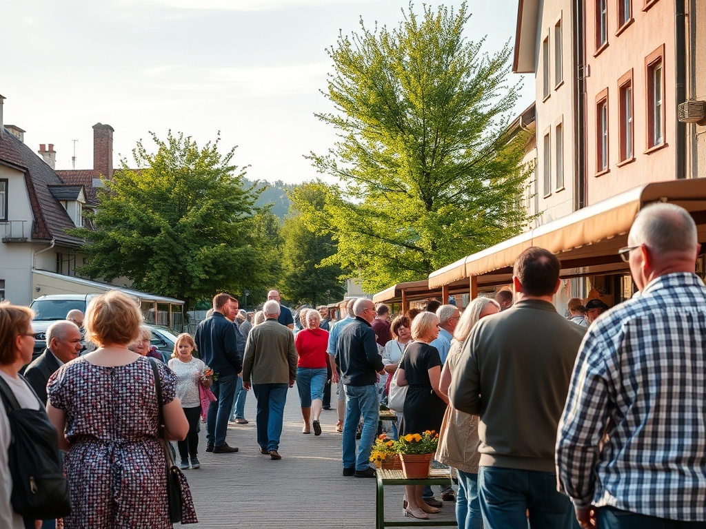 Mieszkańcy Świdnika cieszący się majówką na pikniku w parku miejskim.
